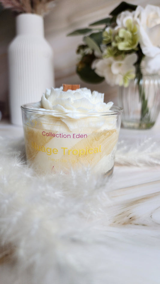 Bougie Nuage Tropical - Fleur de Tiaré